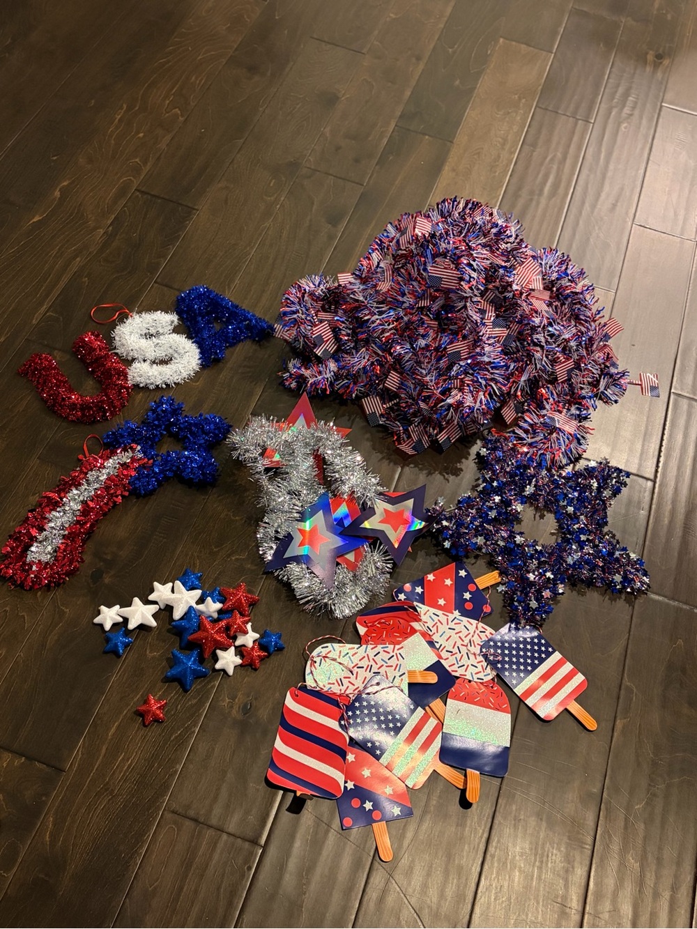 Patriotic Red White & Blue Party Decoration Kit - Unbranded